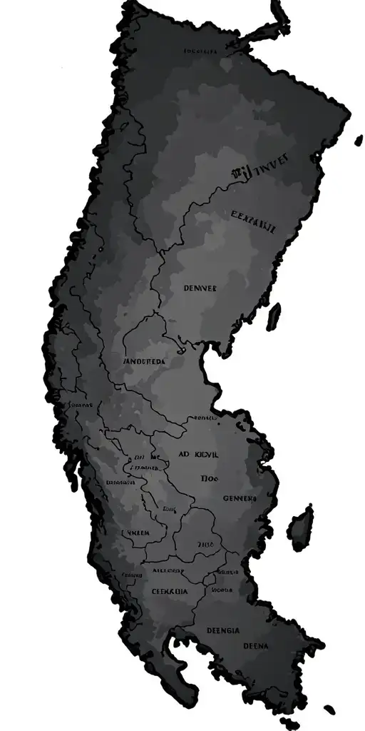 World Map Korea Georgia Denver France