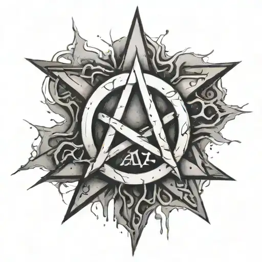 Anarchy Symbol That Looks Like It Was Spray Painted