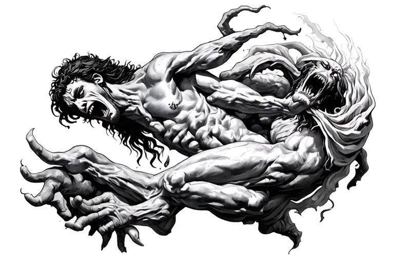 Evil Monster Getting Destroyed By Jesus Christ