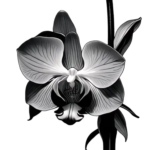 Orchid With Name On Stem Kattaleyah