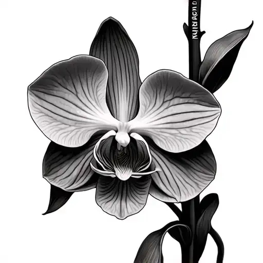 Orchid With Name On Stem Kattaleyah