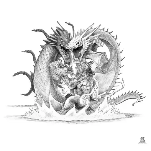 Zoro Fighting Kaido In His Dragon Form
