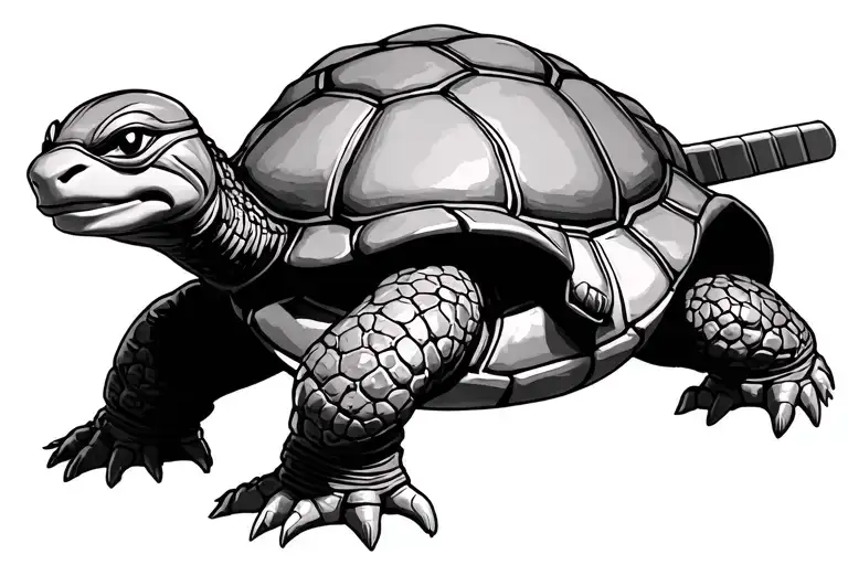 Michaelangelo Teenage Mutant Ninja Turtle As A Regular Turtle