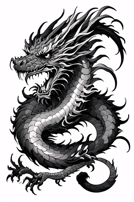 Dragon Back Tattoo Yakuza