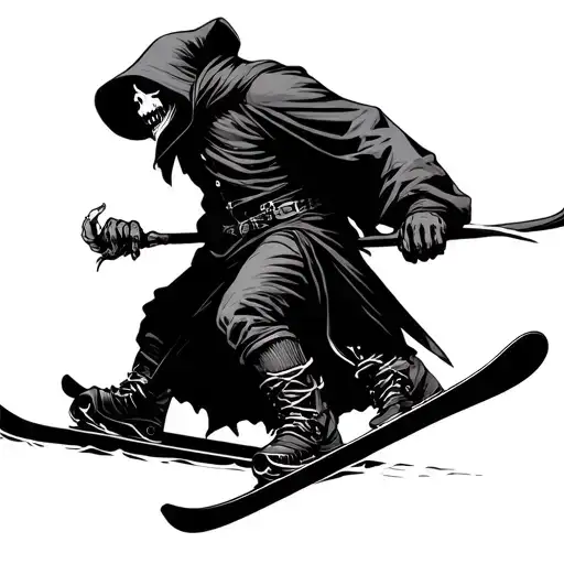 Grim Reaper Skiing