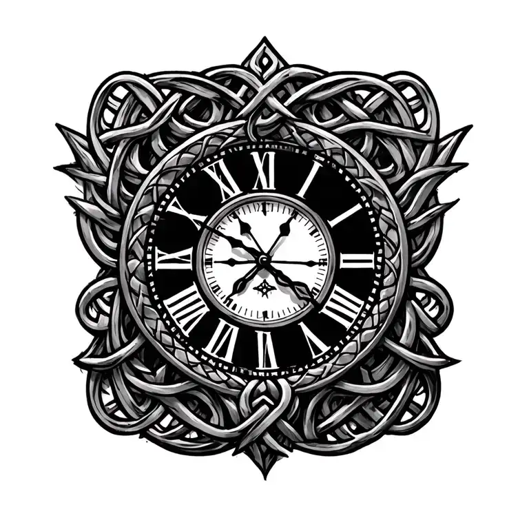 Celtic Knot Clock Face