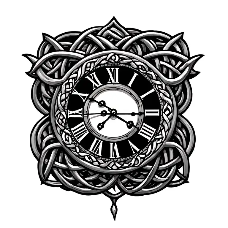 Celtic Knot Clock Face