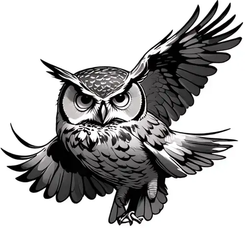 Owl Flying