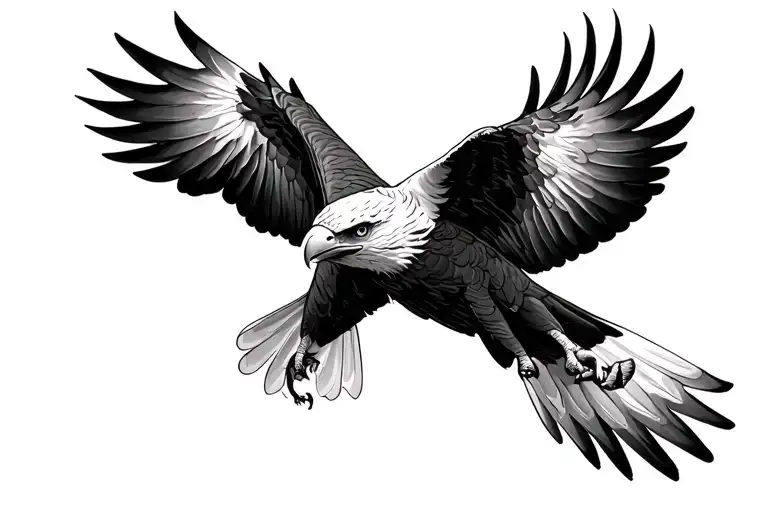 Realistic Eagle Soaring