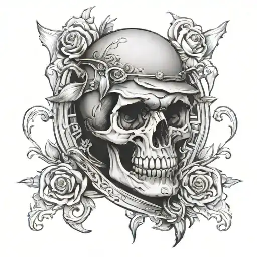 Skull Hourglass