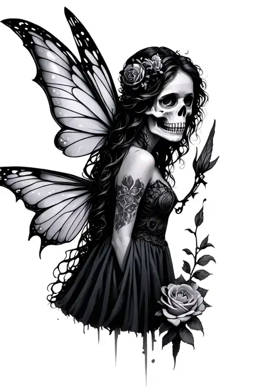 Fairy With Skull