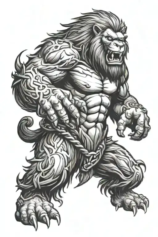 King Kong Angry Lion