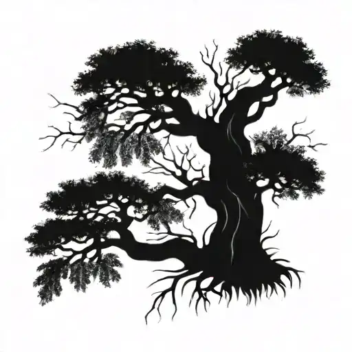 Ash Tree Intertwined Symbolizing