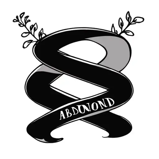 Infinity Sign With A Word That Seems Bonding After Being Abandoned Once