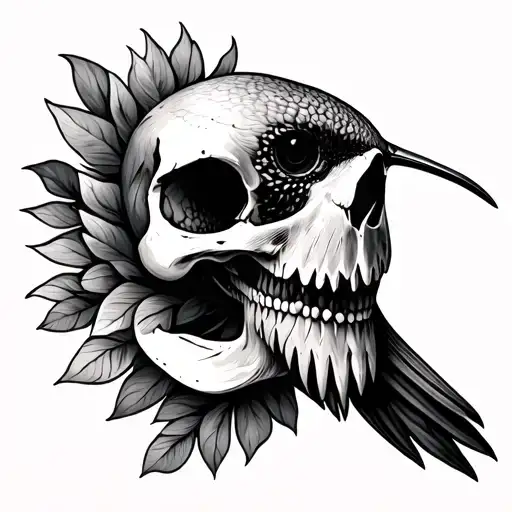 Hummingbird Skull