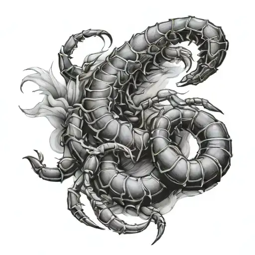 Scorpion Grabbing Shoulder Sleeve