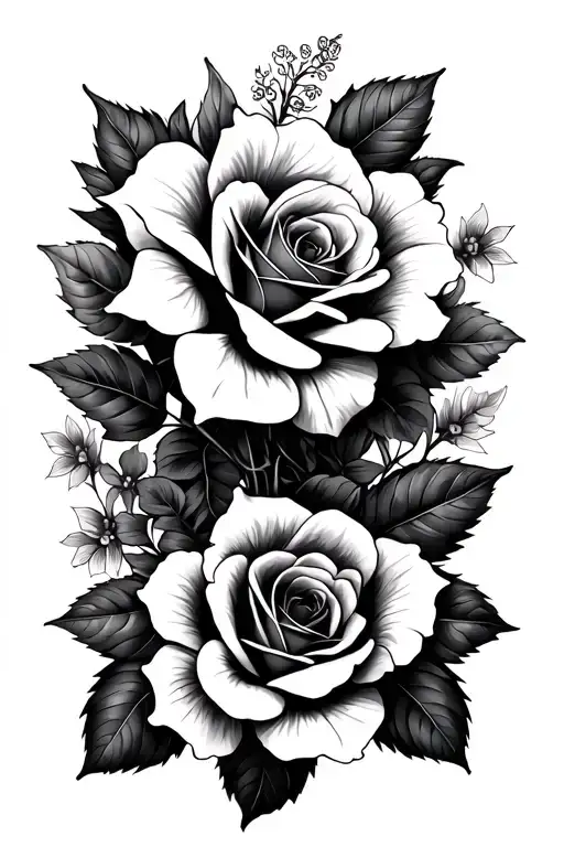 Roses Mayflowers Hibiscus