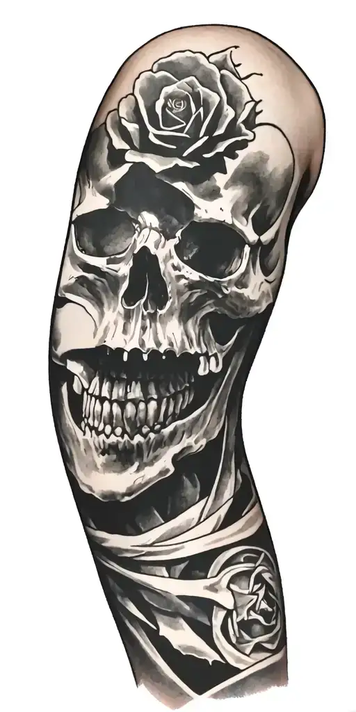 Full Sleeve With Skull