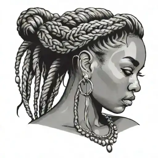 Black Girl Braids An Beads