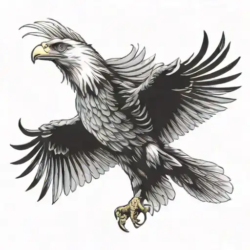 American Eagle Flying