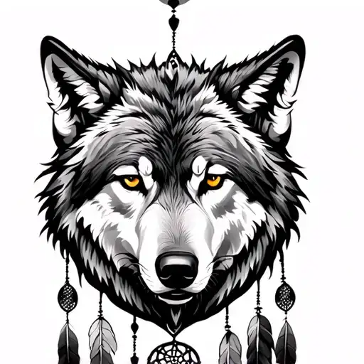 Wolf Dreamcatcher