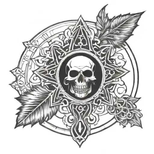 Intials Edc With Gothic Occult Themed