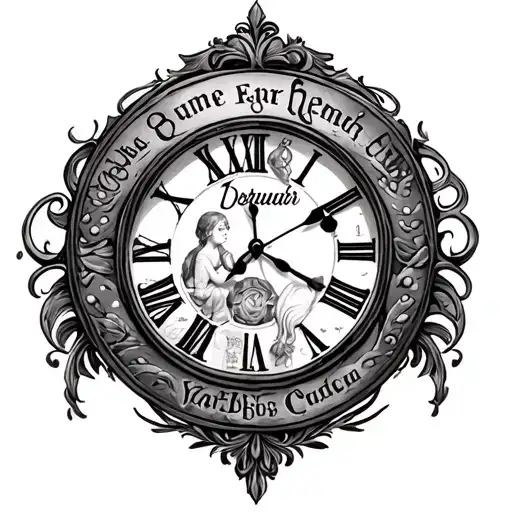 3 Clock Design For A Woman With Kids Names