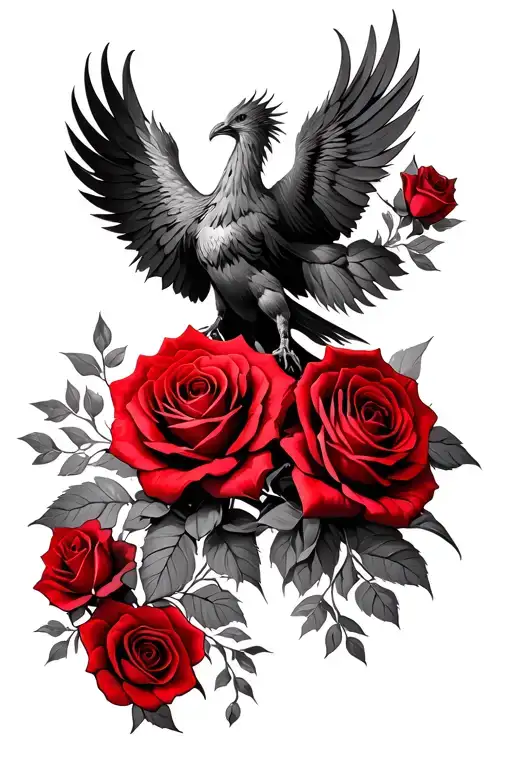 Red Roses And A Phoenix