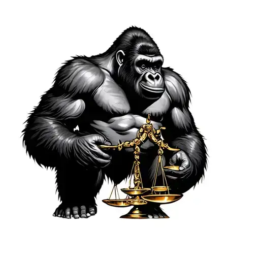 Gorilla Holding Scales