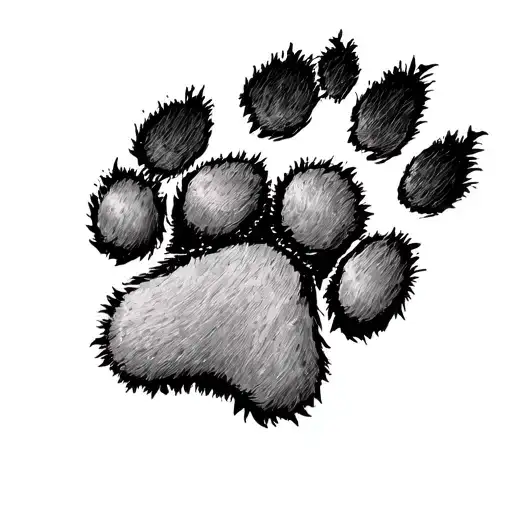 Paw Print Dog Paw Print