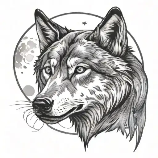 Cosmos Moon Wolf