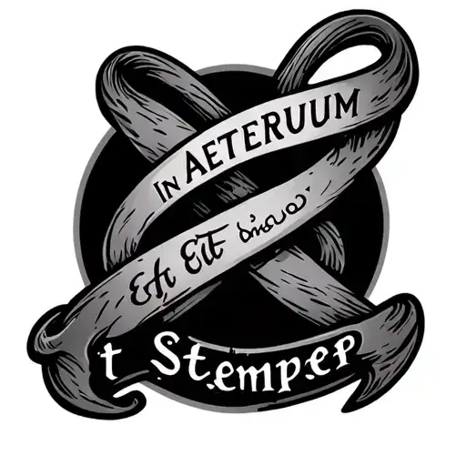 Infinity Symbol Saying In Aeternum Et Semper