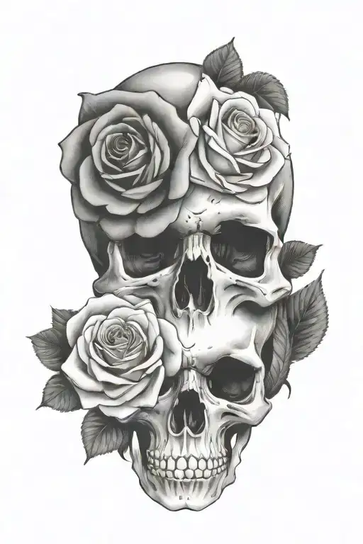 Skull End Roses