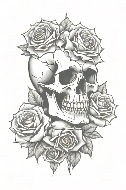 Skull End Roses