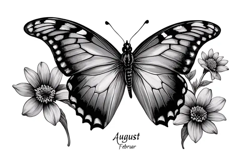 Butterfly August February Birth Flowers