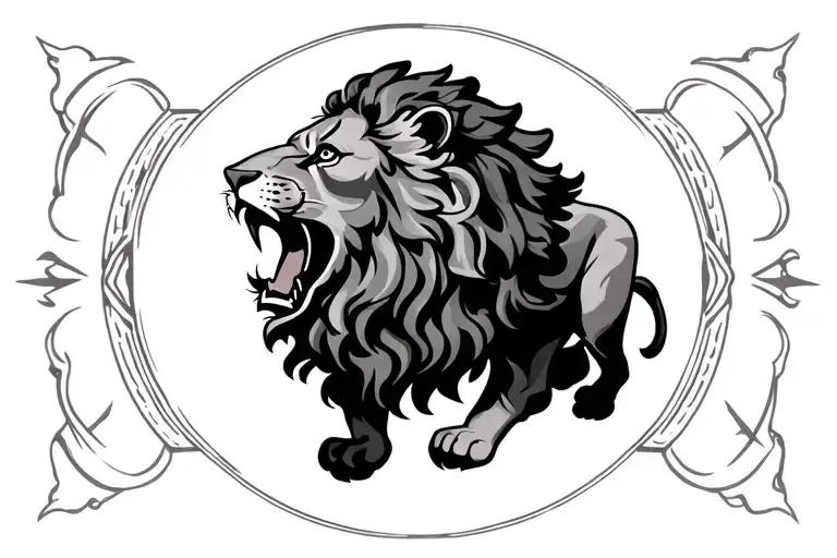 Leo Zodiac Sign Lion Roaring