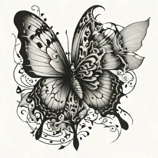 Broken Butterfly Wings Wrapped