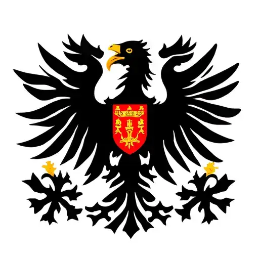 Albanian Flag Doubleheaded Eagle
