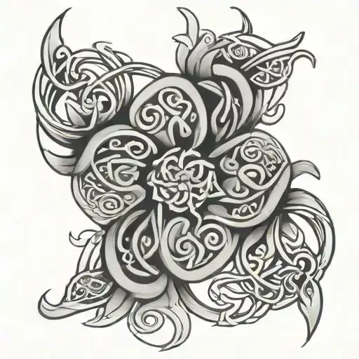 Celtic Flower Intertwined