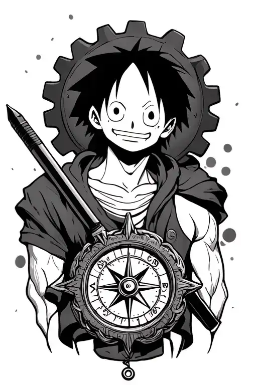 Gear 5 Luffy With Compass