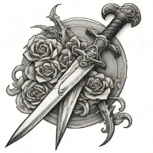 Straight Sword On Ground Only