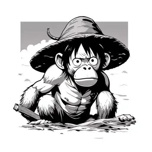 3 Wise Monkey D Luffy