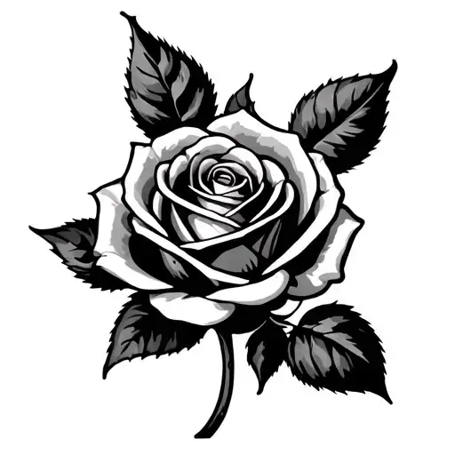 Rose With Balance Word