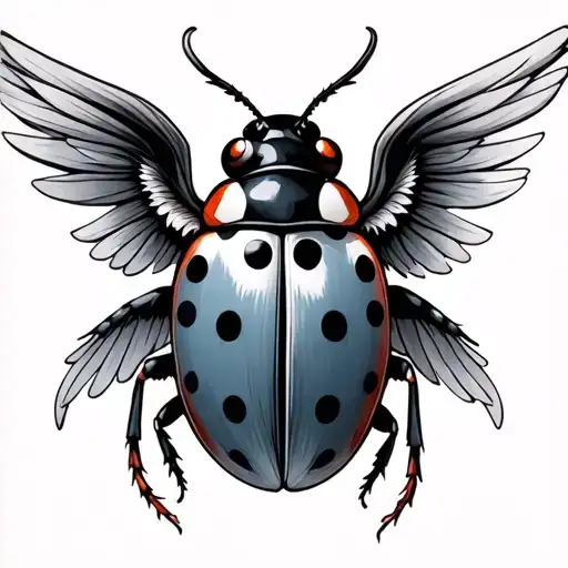 A Combination Of A Ladybug And A Seraphim