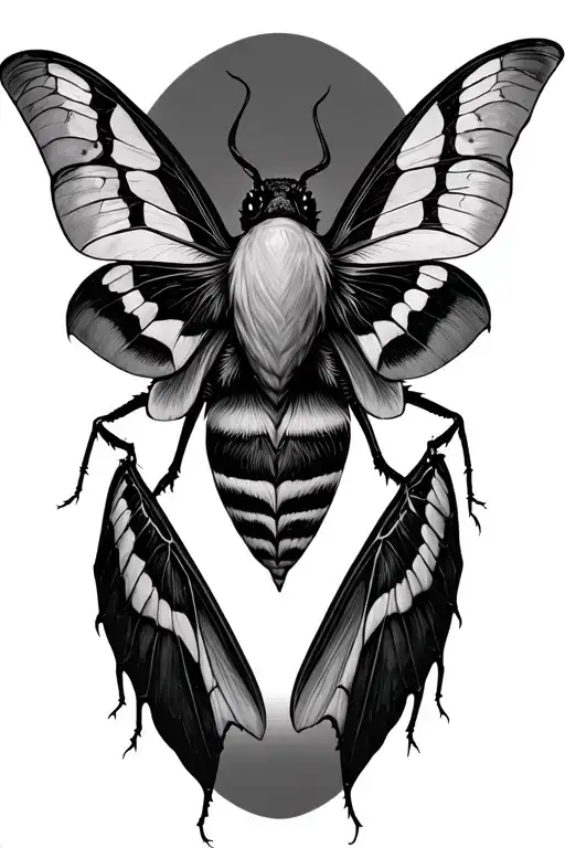 Dark Scary Moth