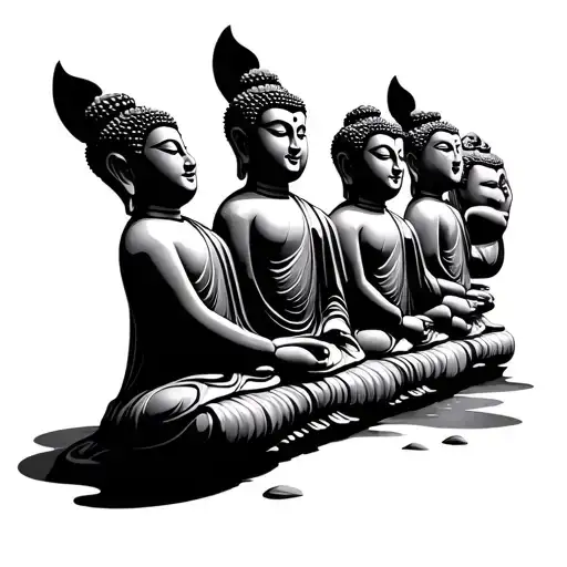 3 Little Buddha Of Wisdom