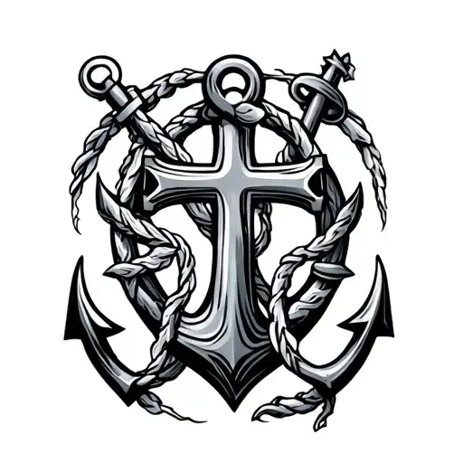 Cross And Anchor