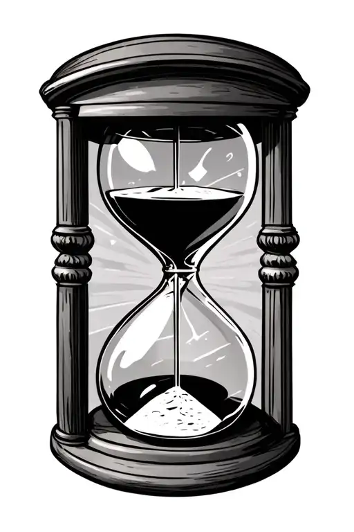 Hour Glass Window Nostalgic Vibe Outside