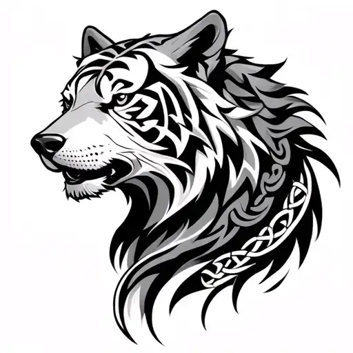 Celtic Bear Tiger Wolf