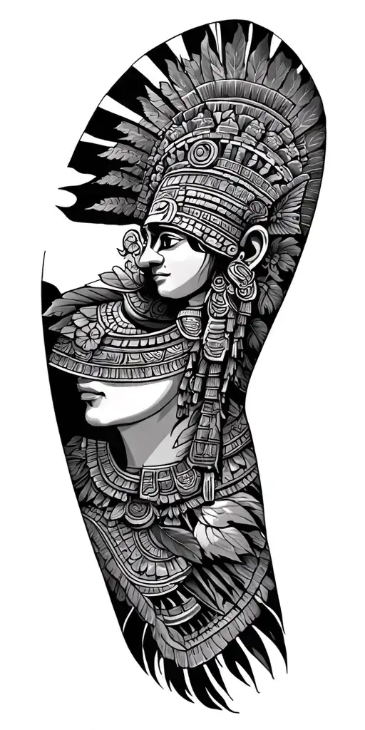 Mayan Theme Sleeve